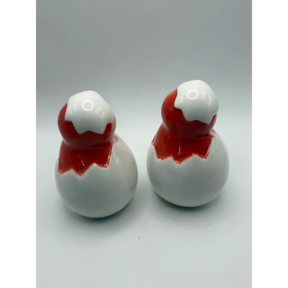 Target Ceramic Hatching Chick Easter Spring Decorative Figurines Set of 2 Red